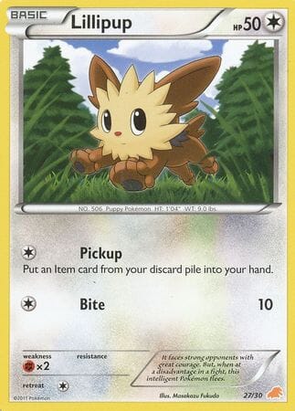 Lillipup (27/30) [Black & White: Trainer Kit - Excadrill] Pokemon Single Pokémon  | Multizone: Comics And Games
