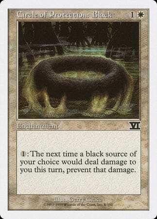 Circle of Protection: Black [Classic Sixth Edition] MTG Single Magic: The Gathering  | Multizone: Comics And Games