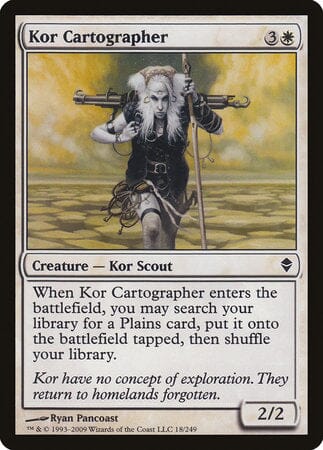 Kor Cartographer [Zendikar] MTG Single Magic: The Gathering  | Multizone: Comics And Games