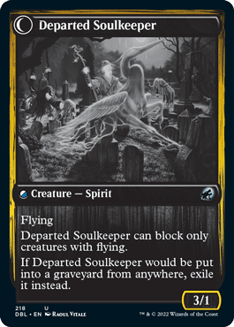 Devoted Grafkeeper // Departed Soulkeeper [Innistrad: Double Feature] MTG Single Magic: The Gathering  | Multizone: Comics And Games