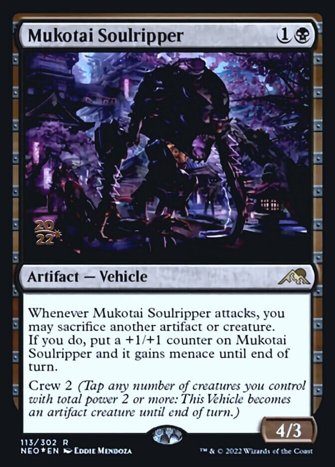 Mukotai Soulripper [Kamigawa: Neon Dynasty Prerelease Promos] MTG Single Magic: The Gathering  | Multizone: Comics And Games