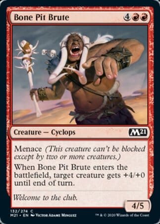 Bone Pit Brute [Core Set 2021] MTG Single Magic: The Gathering  | Multizone: Comics And Games