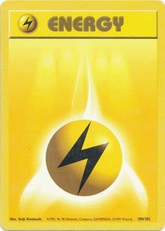 Lightning Energy (100/102) [Base Set Unlimited] Pokemon Single Pokémon  | Multizone: Comics And Games