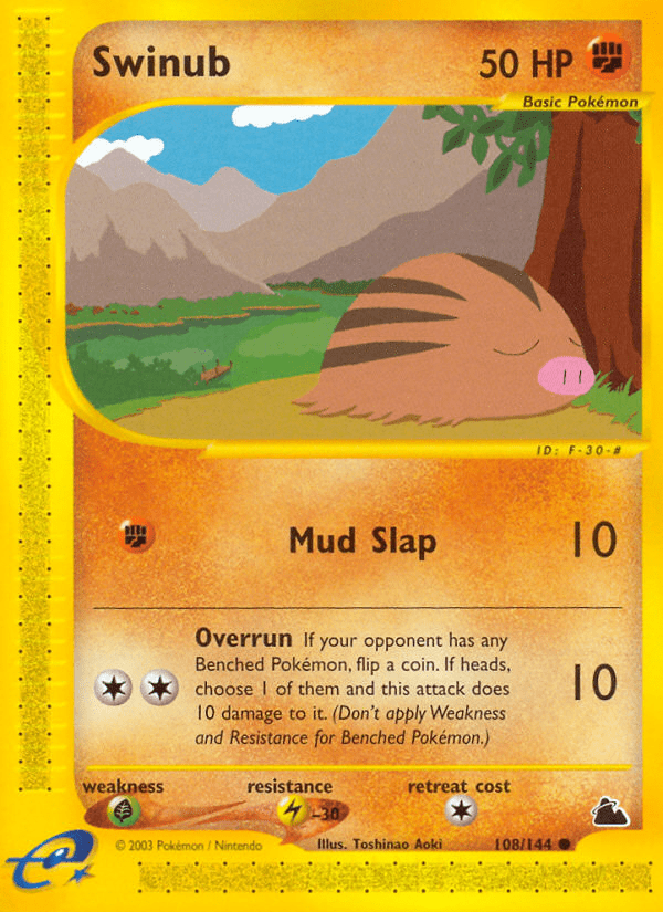 Swinub (108/144) [Skyridge] Pokemon Single Pokémon  | Multizone: Comics And Games