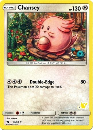 Chansey (46/68) (Pikachu Stamp #5) [Battle Academy 2020] Pokemon Single Pokémon  | Multizone: Comics And Games