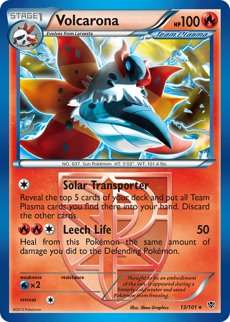 Volcarona (13/101) [Black & White: Plasma Blast] Pokemon Single Pokémon  | Multizone: Comics And Games
