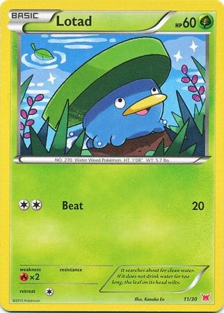 Lotad (11/30) [XY: Trainer Kit 2 - Latias] Pokemon Single Pokémon  | Multizone: Comics And Games