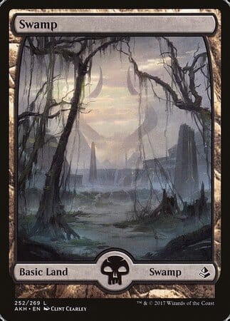 Swamp (252) - Full Art [Amonkhet] MTG Single Magic: The Gathering  | Multizone: Comics And Games