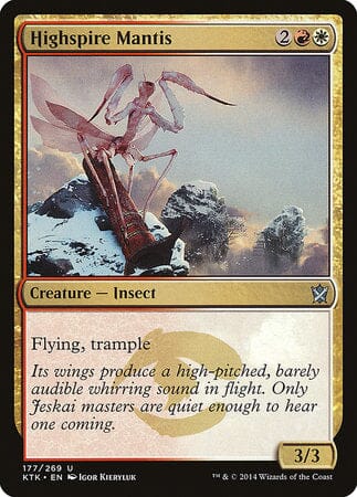 Highspire Mantis [Khans of Tarkir] MTG Single Magic: The Gathering  | Multizone: Comics And Games