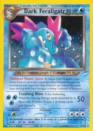 Dark Feraligatr (5/105) [Neo Destiny Unlimited] Pokemon Single Pokémon  | Multizone: Comics And Games