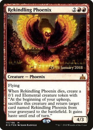 Rekindling Phoenix [Rivals of Ixalan Promos] MTG Single Magic: The Gathering  | Multizone: Comics And Games