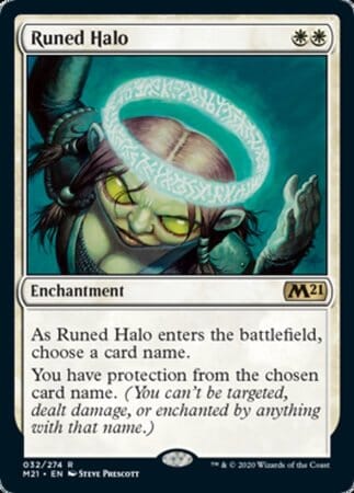 Runed Halo [Core Set 2021] MTG Single Magic: The Gathering  | Multizone: Comics And Games