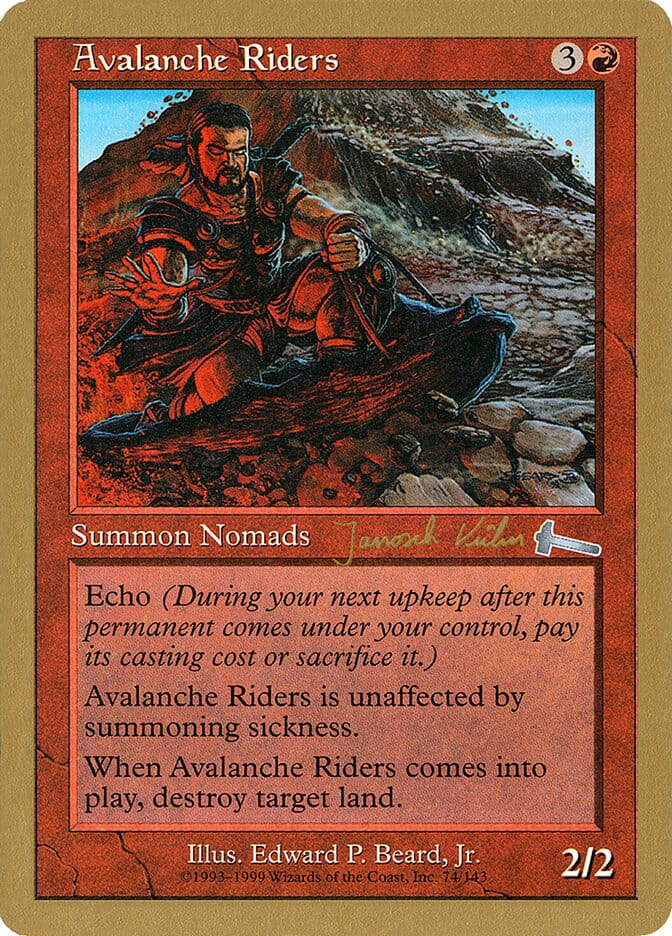 Avalanche Riders (Janosch Kuhn) [World Championship Decks 2000] MTG Single Magic: The Gathering  | Multizone: Comics And Games