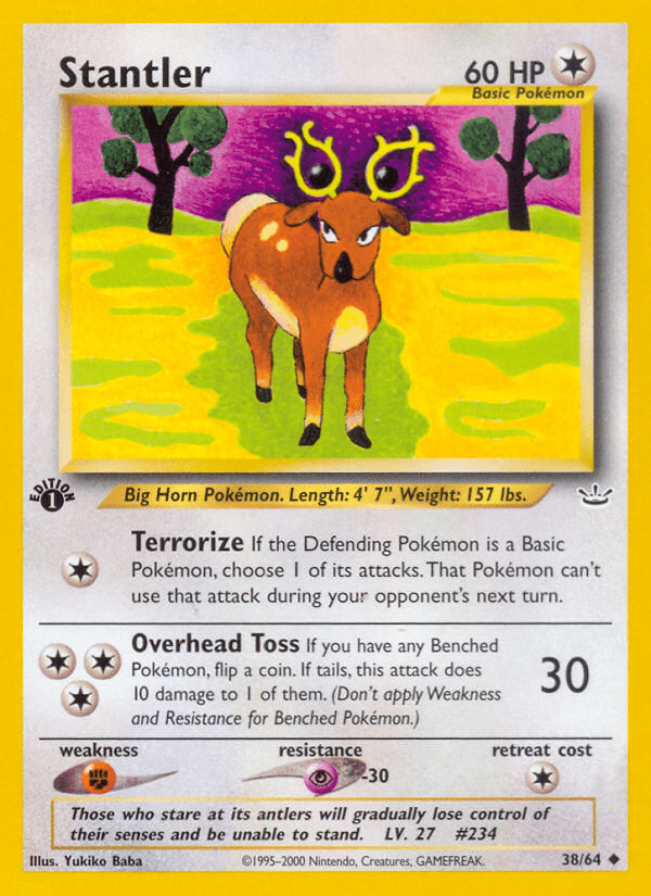 Stantler (38/64) [Neo Revelation 1st Edition] Pokemon Single Pokémon  | Multizone: Comics And Games