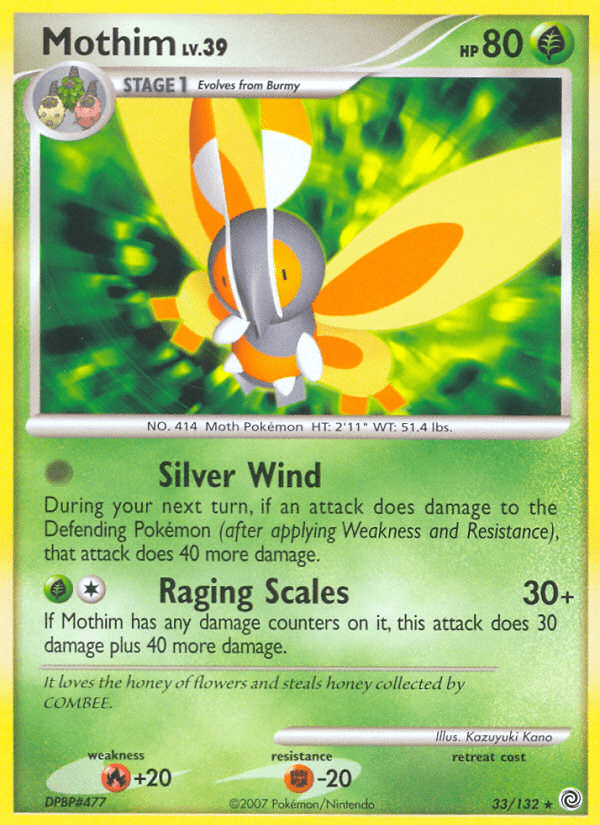 Mothim (33/132) [Diamond & Pearl: Secret Wonders] Pokemon Single Pokémon  | Multizone: Comics And Games