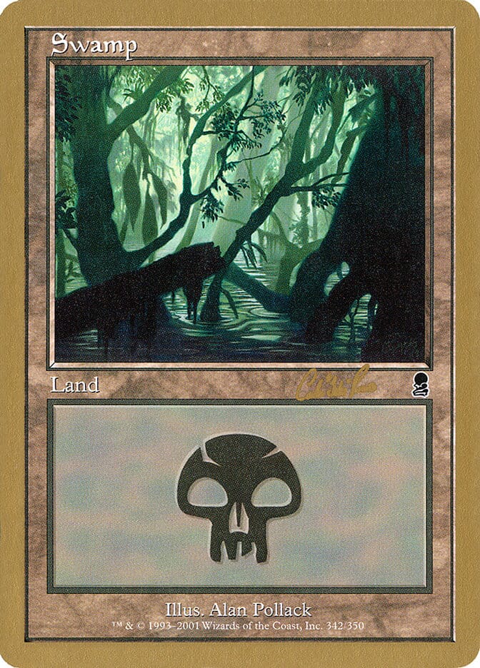 Swamp (cr342) (Carlos Romao) [World Championship Decks 2002] MTG Single Magic: The Gathering  | Multizone: Comics And Games