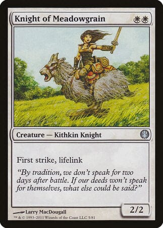 Knight of Meadowgrain [Duel Decks: Knights vs. Dragons] MTG Single Magic: The Gathering  | Multizone: Comics And Games