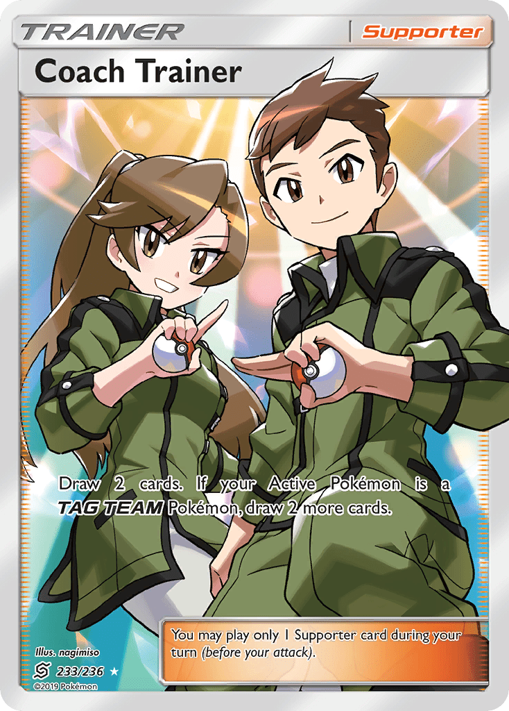 Coach Trainer (233/236) [Sun & Moon: Unified Minds] Pokemon Single Pokémon  | Multizone: Comics And Games