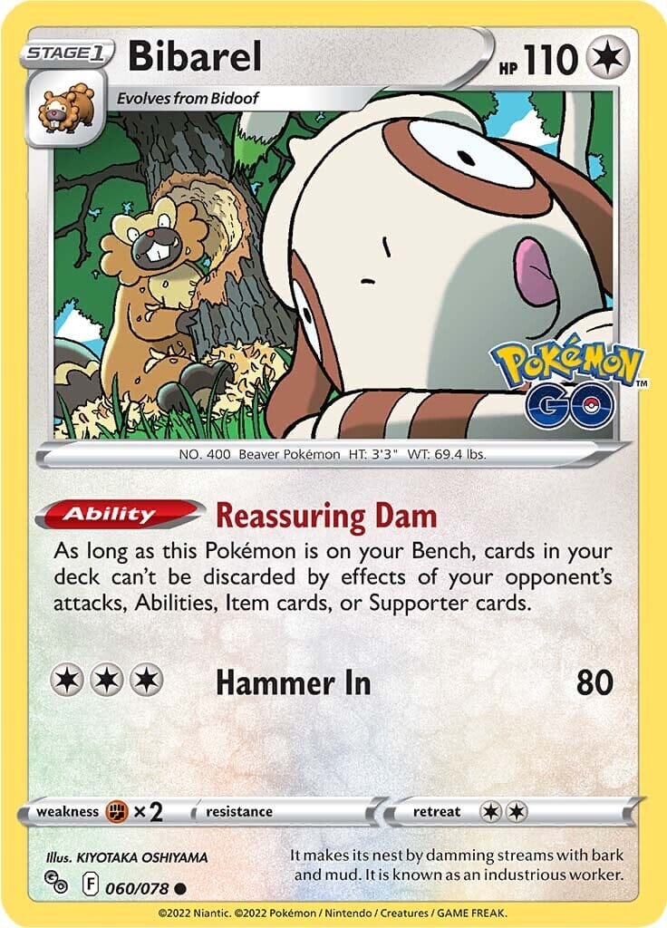 Bibarel (060/078) [Pokémon GO] Pokemon Single Pokémon  | Multizone: Comics And Games