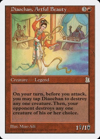 Diaochan, Artful Beauty [Portal Three Kingdoms] MTG Single Magic: The Gathering  | Multizone: Comics And Games