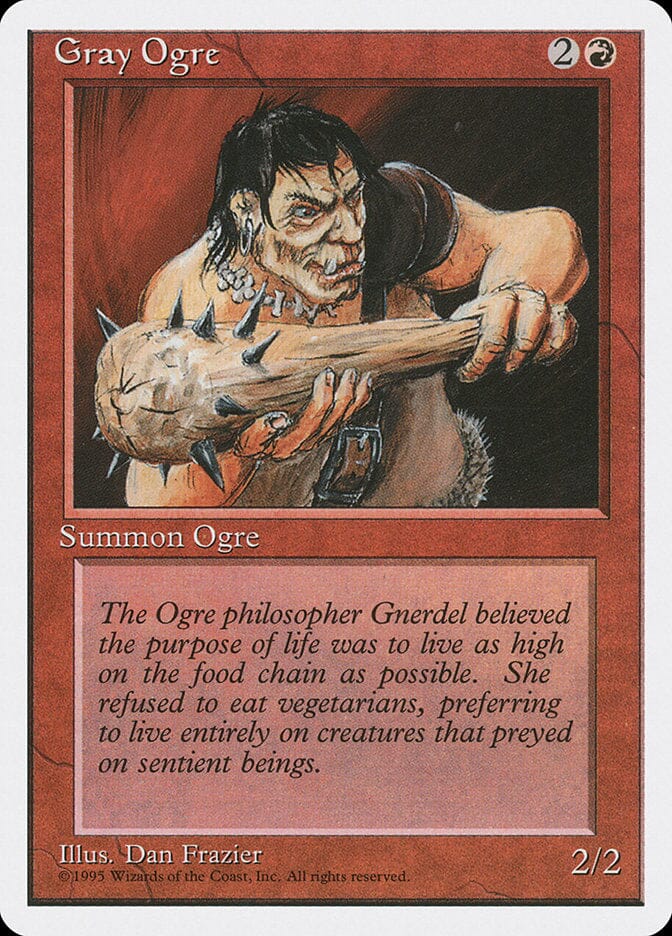 Gray Ogre [Fourth Edition] MTG Single Magic: The Gathering  | Multizone: Comics And Games