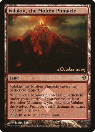 Valakut, the Molten Pinnacle [Zendikar Promos] MTG Single Magic: The Gathering  | Multizone: Comics And Games