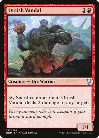 Orcish Vandal [Dominaria] MTG Single Magic: The Gathering  | Multizone: Comics And Games