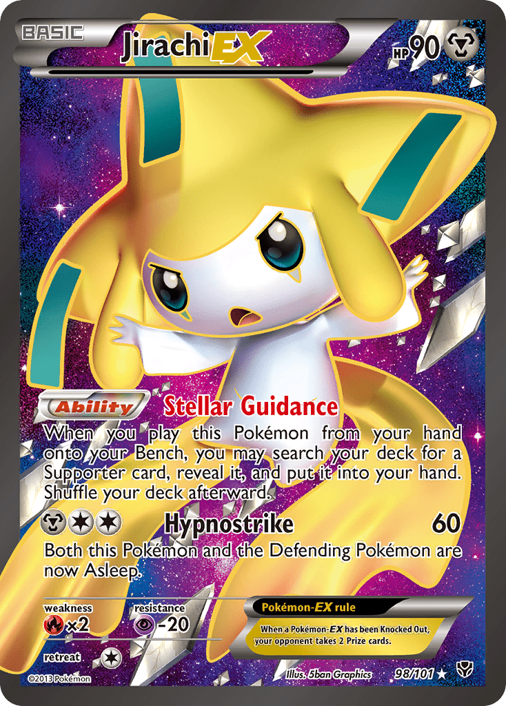 Jirachi EX (98/101) [Black & White: Plasma Blast] Pokemon Single Pokémon  | Multizone: Comics And Games