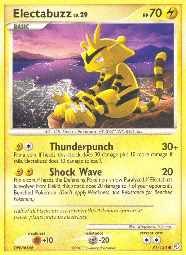 Electabuzz (81/130) [Diamond & Pearl: Base Set] Pokemon Single Pokémon  | Multizone: Comics And Games