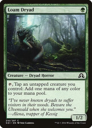 Loam Dryad [Shadows over Innistrad] MTG Single Magic: The Gathering  | Multizone: Comics And Games