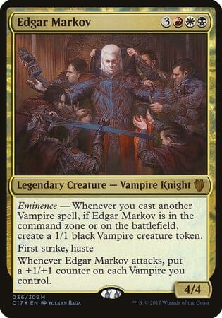 Edgar Markov (Commander 2017) [Commander 2017 Oversized] MTG Single Magic: The Gathering  | Multizone: Comics And Games