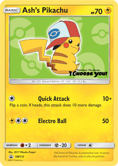 Ash's Pikachu (SM112) [Sun & Moon: Black Star Promos] Pokemon Single Pokémon  | Multizone: Comics And Games