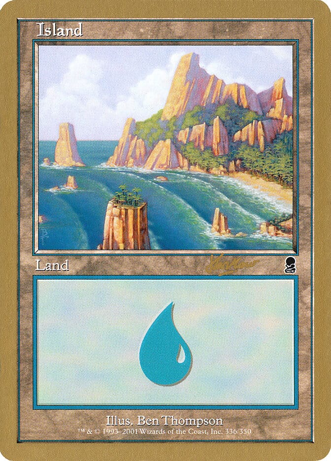 Island (shh336a) (Sim Han How) [World Championship Decks 2002] MTG Single Magic: The Gathering  | Multizone: Comics And Games