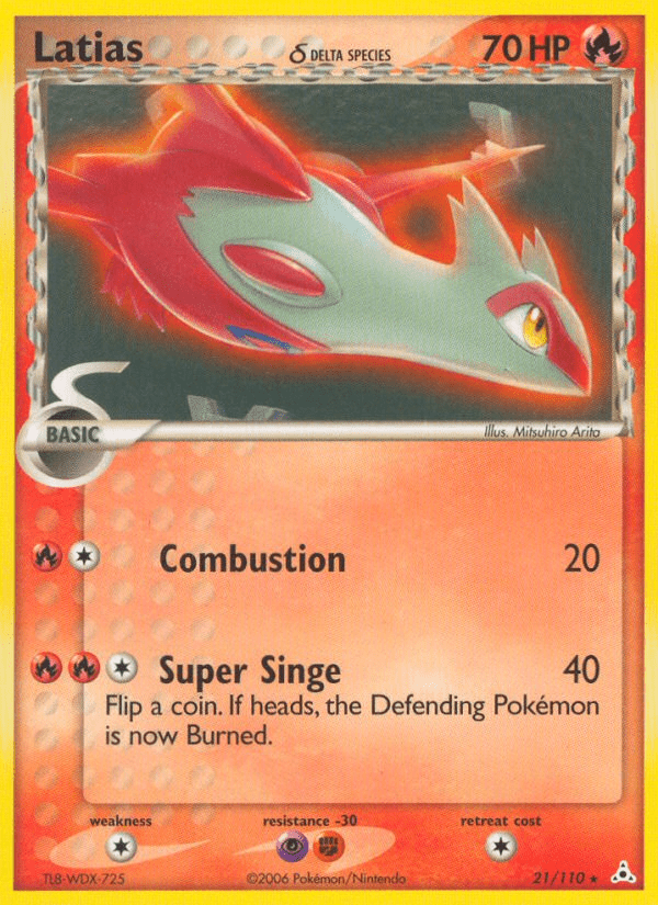 Latias (21/110) (Delta Species) [EX: Holon Phantoms] Pokemon Single Pokémon  | Multizone: Comics And Games