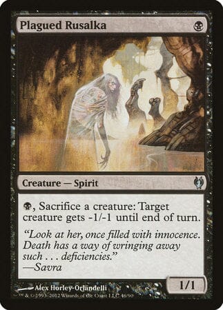 Plagued Rusalka [Duel Decks: Izzet vs. Golgari] MTG Single Magic: The Gathering  | Multizone: Comics And Games
