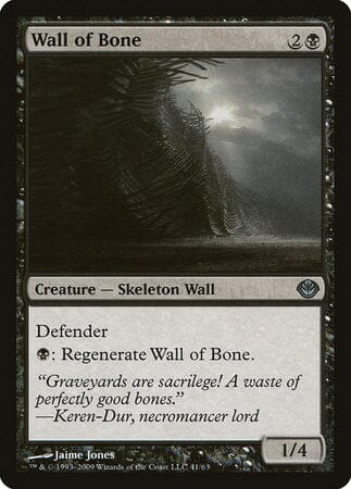 Wall of Bone [Duel Decks: Garruk vs. Liliana] MTG Single Magic: The Gathering  | Multizone: Comics And Games