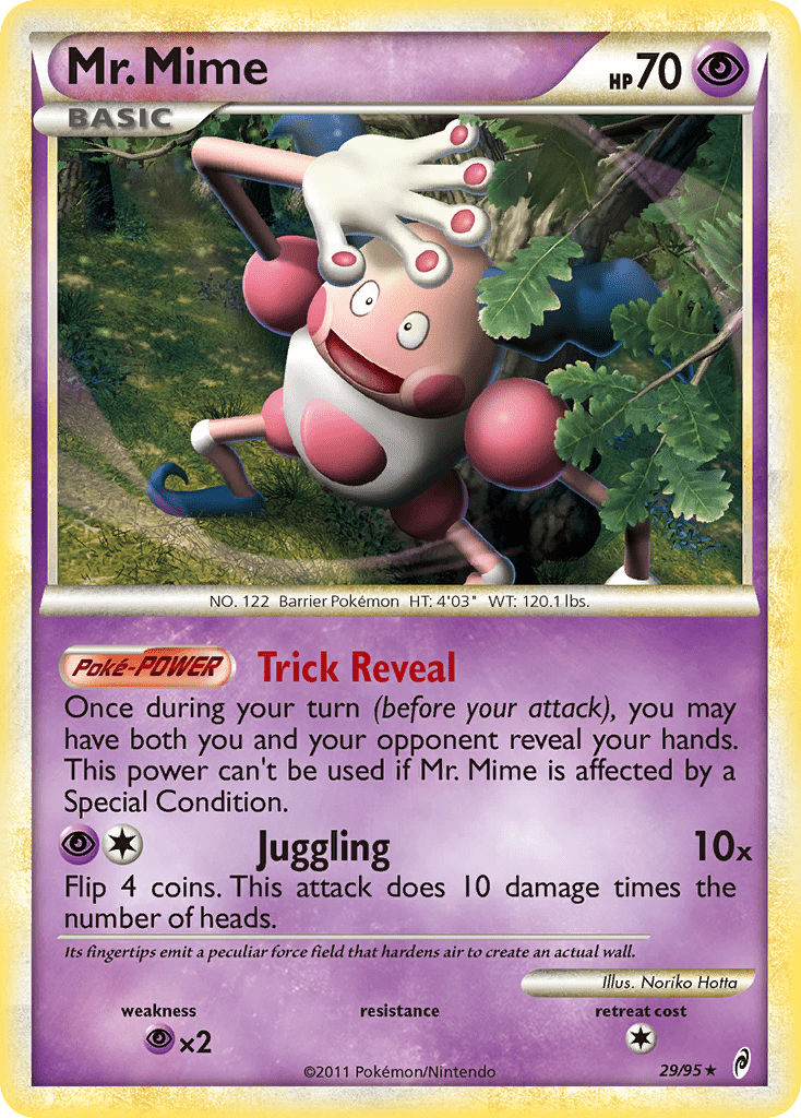 Mr. Mime (29/95) [HeartGold & SoulSilver: Call of Legends] Pokemon Single Pokémon  | Multizone: Comics And Games