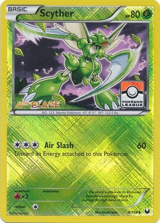 Scyther (4/108) (League Promo 4th Place) [Black & White: Dark Explorers] Pokemon Single Pokémon  | Multizone: Comics And Games