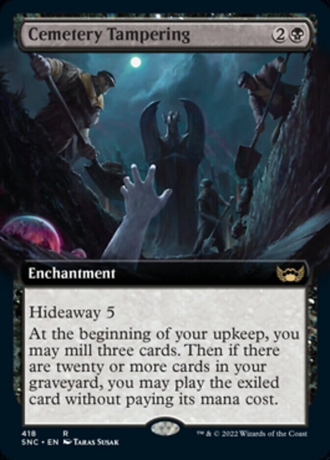 Cemetery Tampering (Extended Art) [Streets of New Capenna] MTG Single Magic: The Gathering  | Multizone: Comics And Games