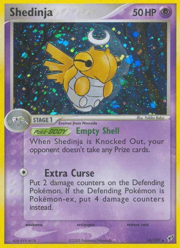 Shedinja (14/107) [EX: Deoxys] Pokemon Single Pokémon  | Multizone: Comics And Games