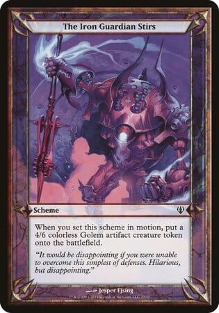The Iron Guardian Stirs (Archenemy) [Archenemy Schemes] MTG Single Magic: The Gathering  | Multizone: Comics And Games