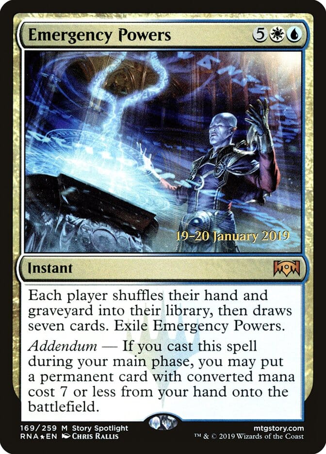 Emergency Powers [Ravnica Allegiance Prerelease Promos] MTG Single Magic: The Gathering  | Multizone: Comics And Games