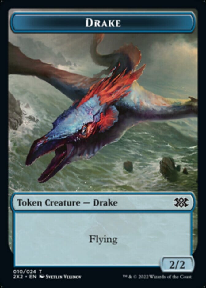Drake // Soldier Double-sided Token [Double Masters 2022 Tokens] MTG Single Magic: The Gathering  | Multizone: Comics And Games