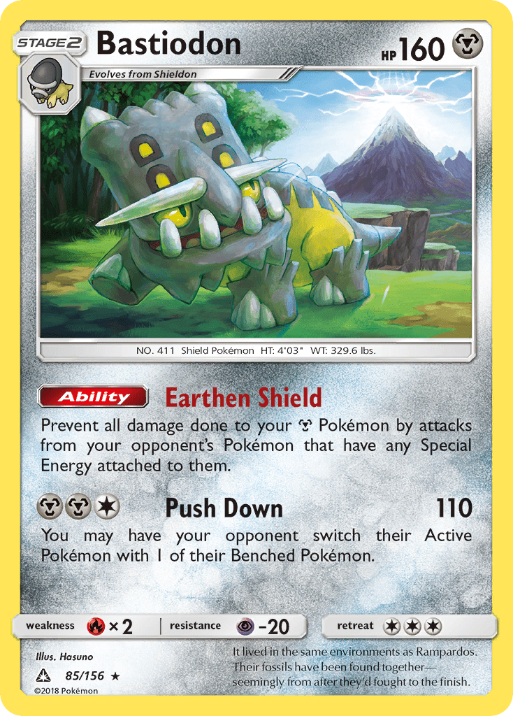 Bastiodon (85/156) [Sun & Moon: Ultra Prism] Pokemon Single Pokémon  | Multizone: Comics And Games