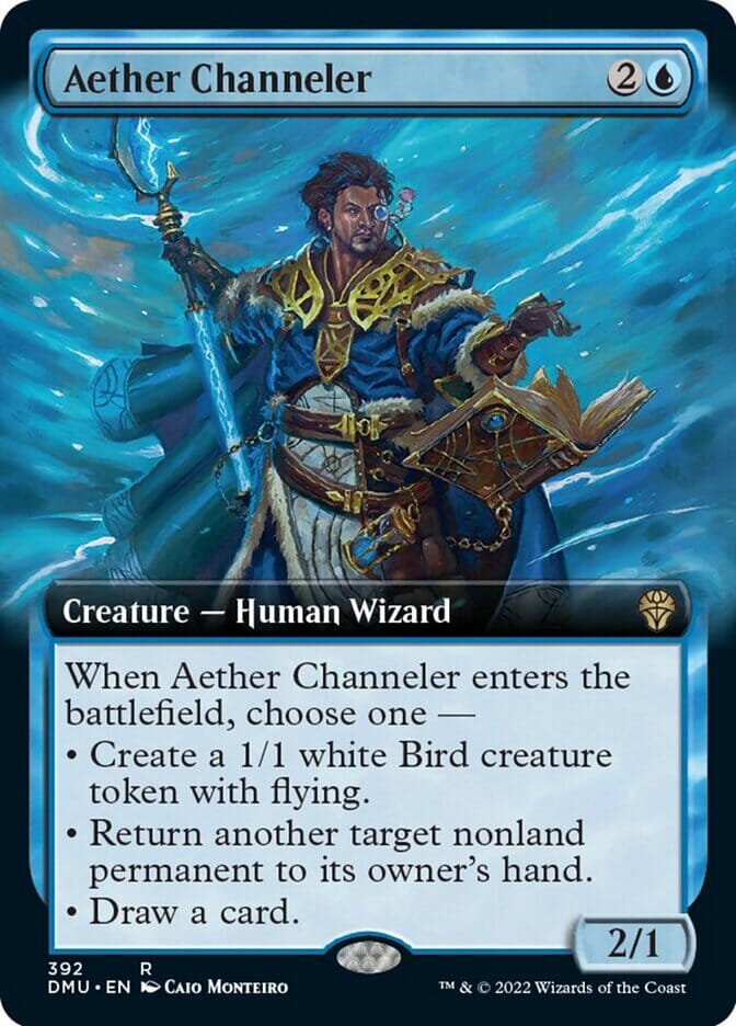 Aether Channeler (Extended Art) [Dominaria United] MTG Single Magic: The Gathering  | Multizone: Comics And Games