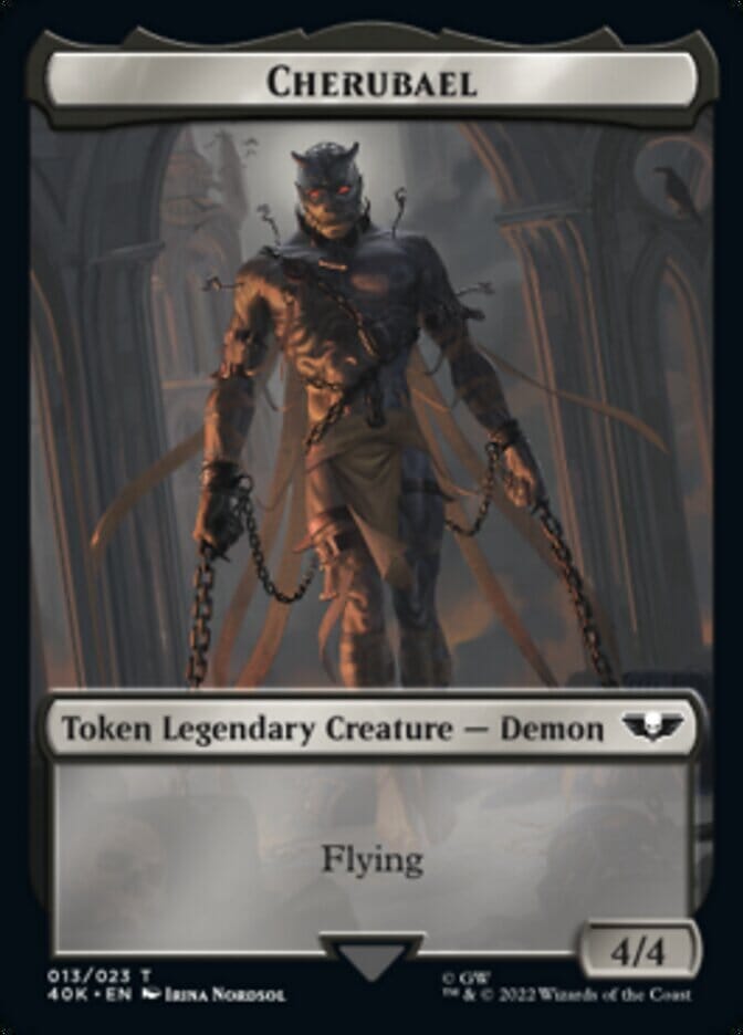 Astartes Warrior (001) // Cherubael Double-sided Token [Universes Beyond: Warhammer 40,000 Tokens] MTG Single Magic: The Gathering  | Multizone: Comics And Games