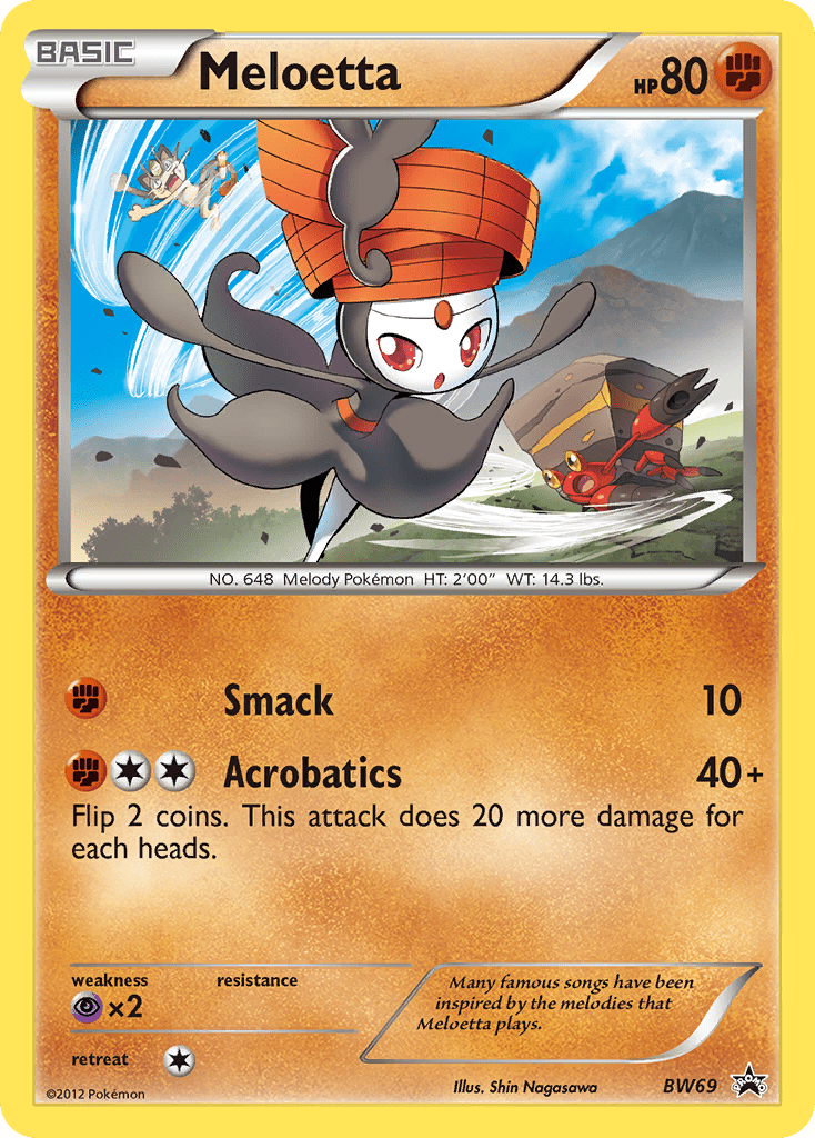 Meloetta (BW69) [Black & White: Black Star Promos] Pokemon Single Pokémon  | Multizone: Comics And Games