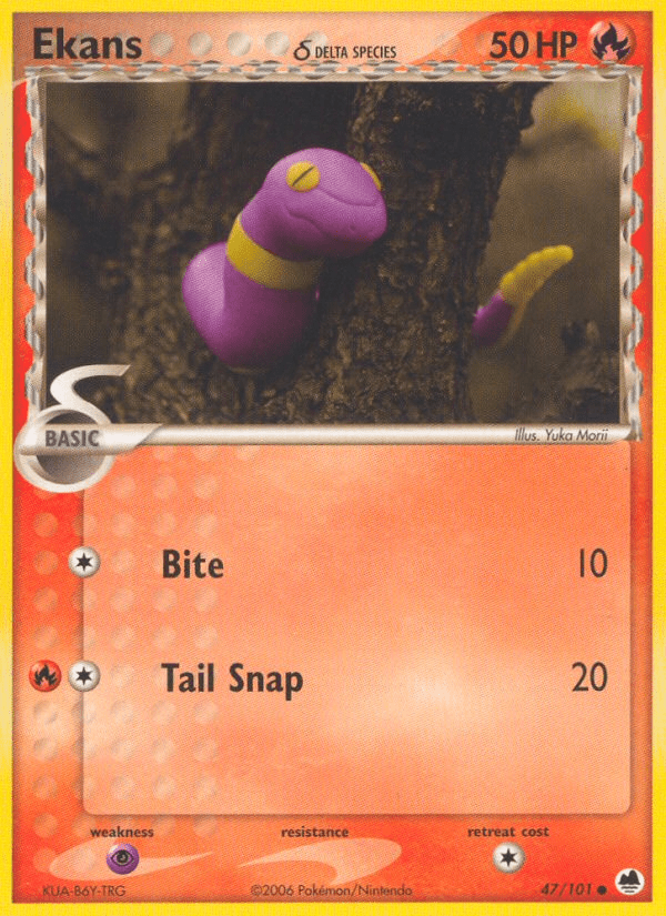 Ekans (47/101) (Delta Species) [EX: Dragon Frontiers] Pokemon Single Pokémon  | Multizone: Comics And Games