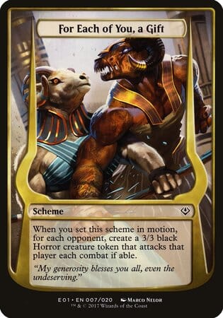 For Each of You, a Gift (Archenemy: Nicol Bolas) [Archenemy: Nicol Bolas Schemes] MTG Single Magic: The Gathering  | Multizone: Comics And Games
