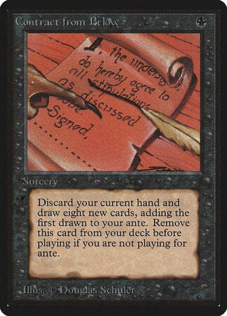 Contract from Below [Limited Edition Beta] MTG Single Magic: The Gathering  | Multizone: Comics And Games